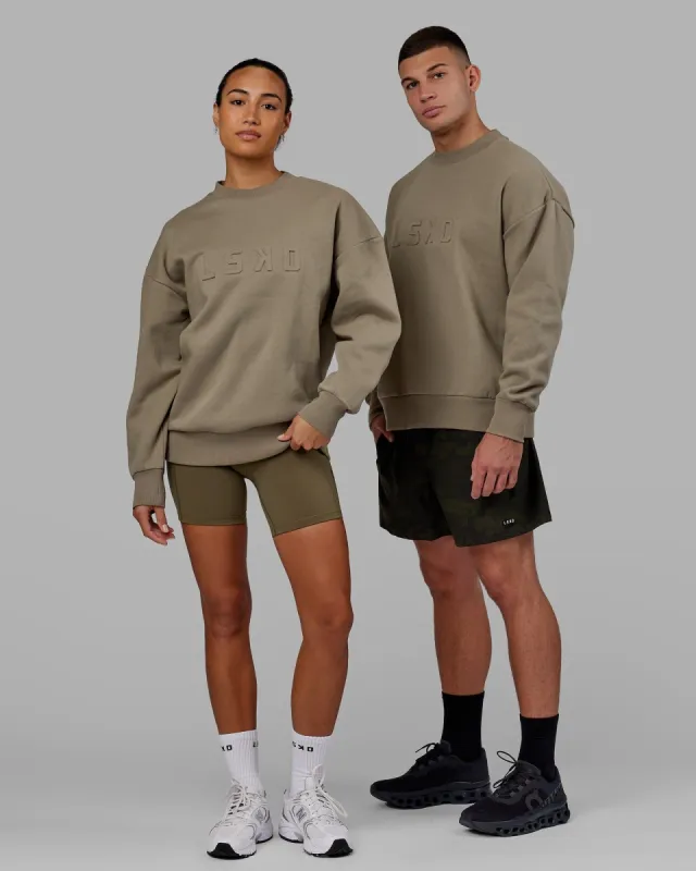 Unisex Stamped Sweater Oversize - Laurel Oak sold by LSKD