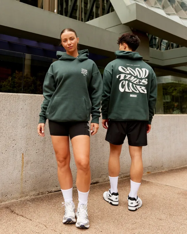 Unisex Good Times Hoodie Oversize - Vital Green | Parallel