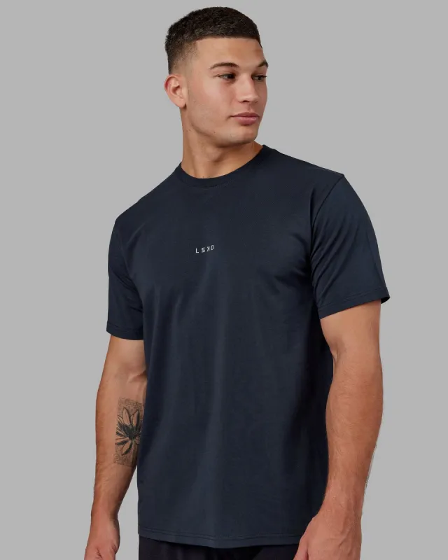 Base FLXCotton Tee - Navy sold by LSKD