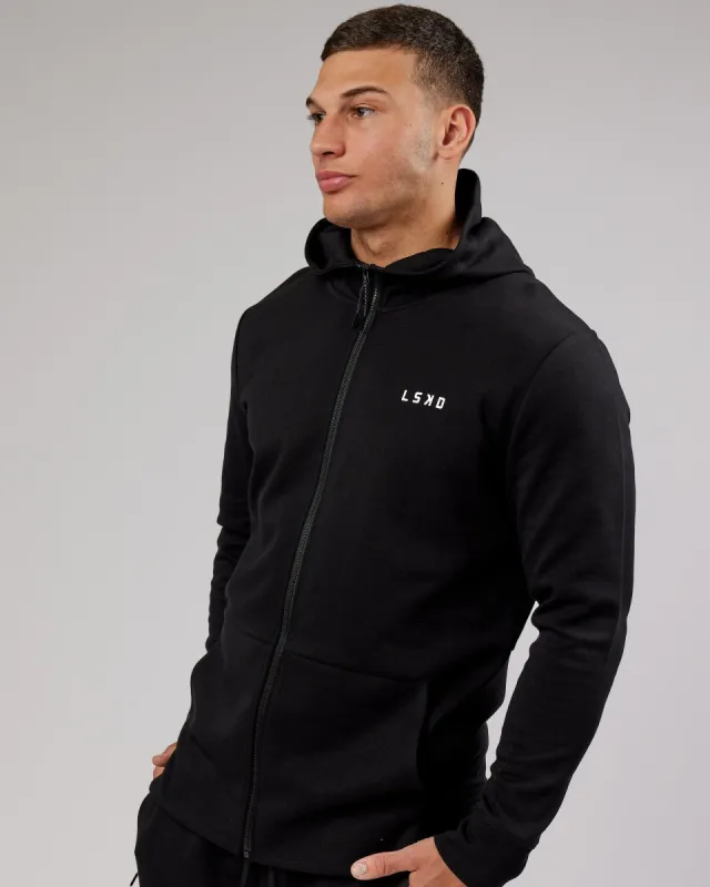 Athlete ForgedFleece Zip Up Hoodie - Black sold by LSKD
