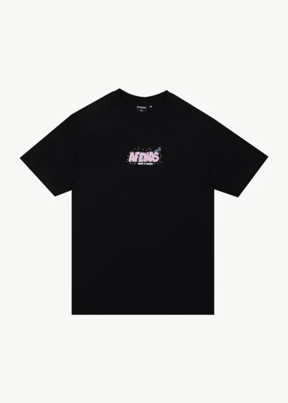 AFENDS Mens Universe - Retro Tee - Black sold by Afends