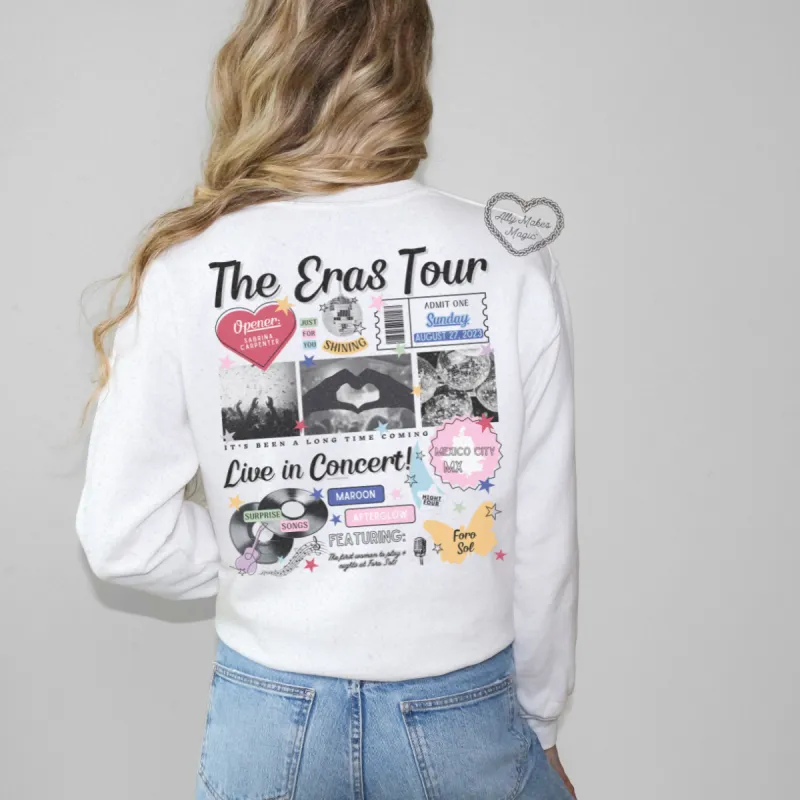 mexico city night 4 retro sweater | gildan sold by Ally Makes Magic
