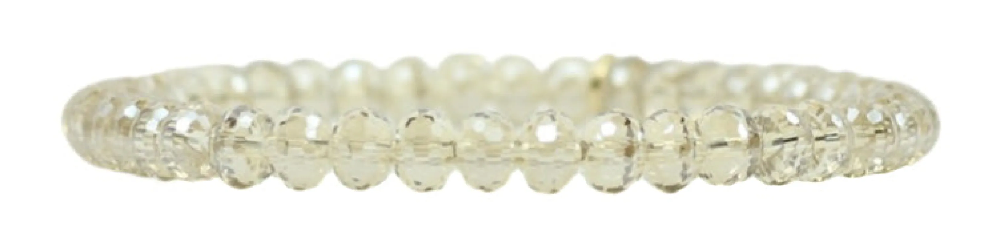 Stacker Stretch Bracelet - 6mm Champagne Donut sold by Bourbon and Bowties