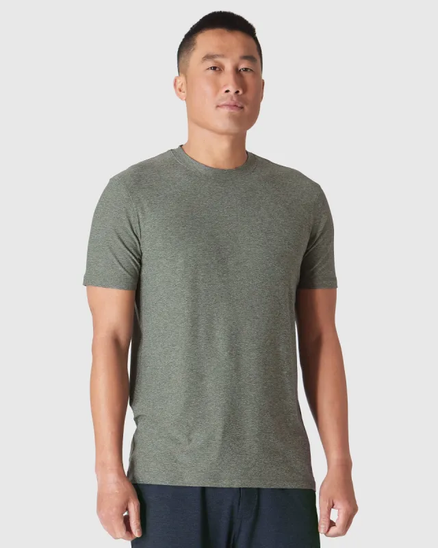 Heather Forest Active Crew Neck Tee sold by True Classic
