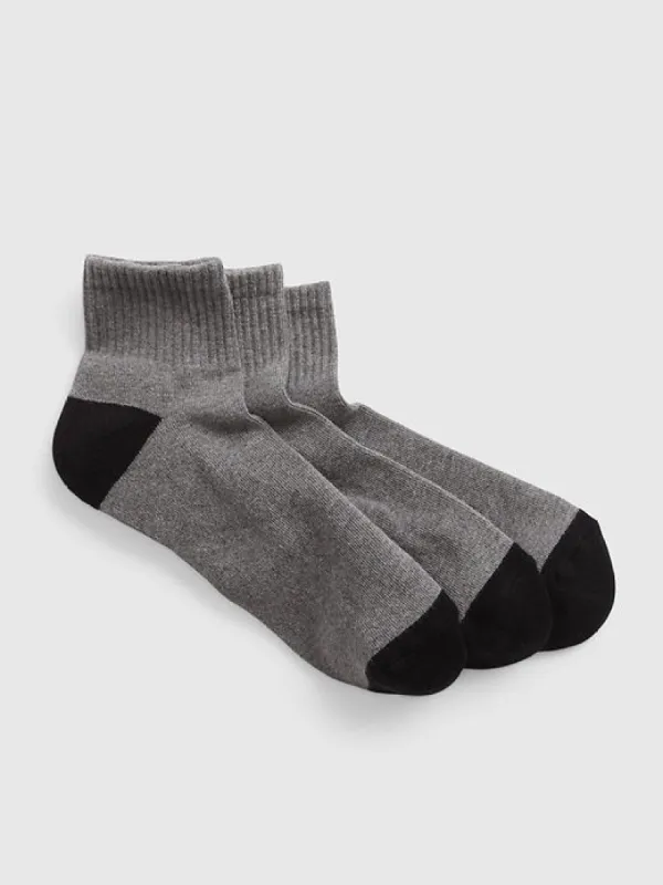 Quarter Crew Socks (3-Pack) sold by GAP