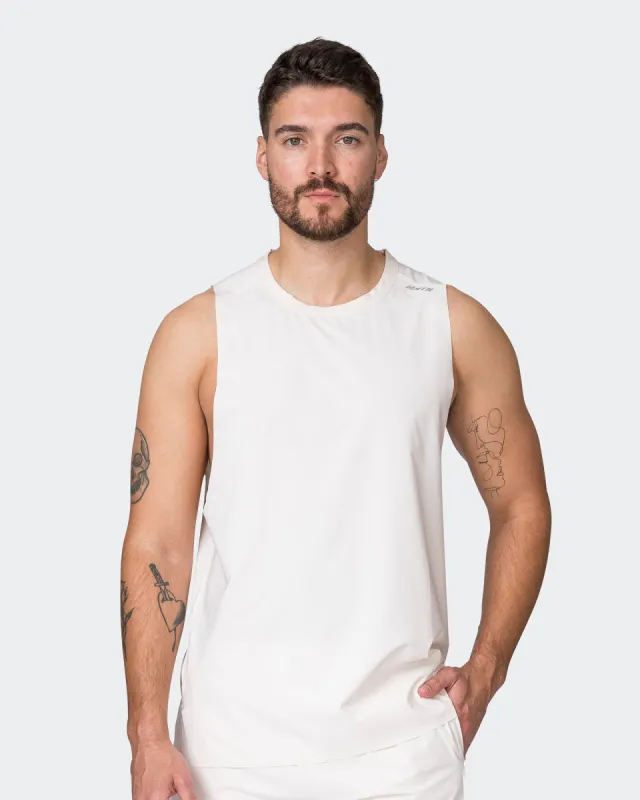 Replay Laser Cut Tank - Travertine sold by Muscle Nation