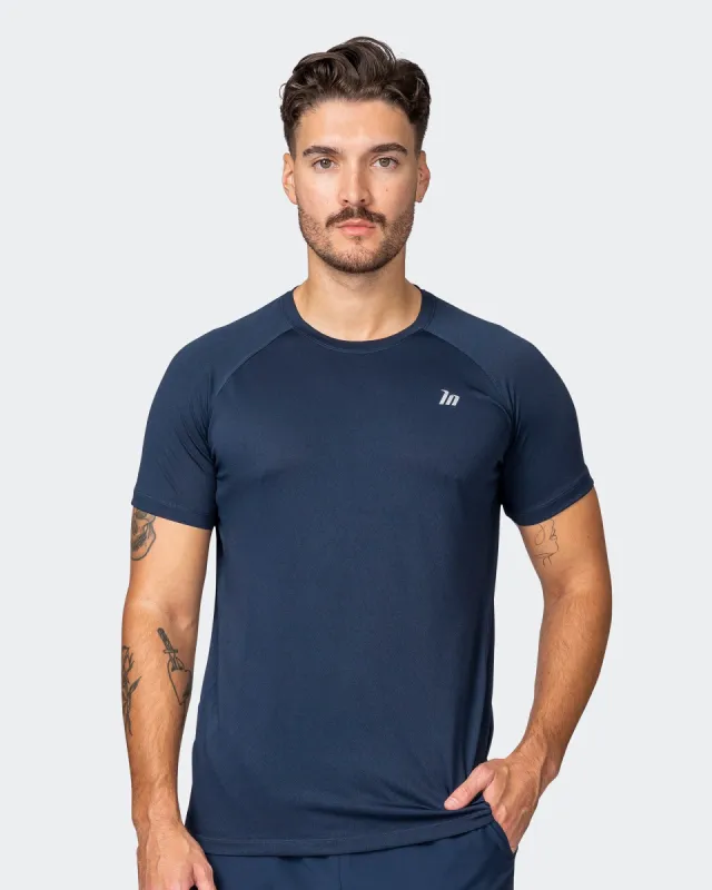 New Heights Running Tee - Navy sold by Muscle Nation