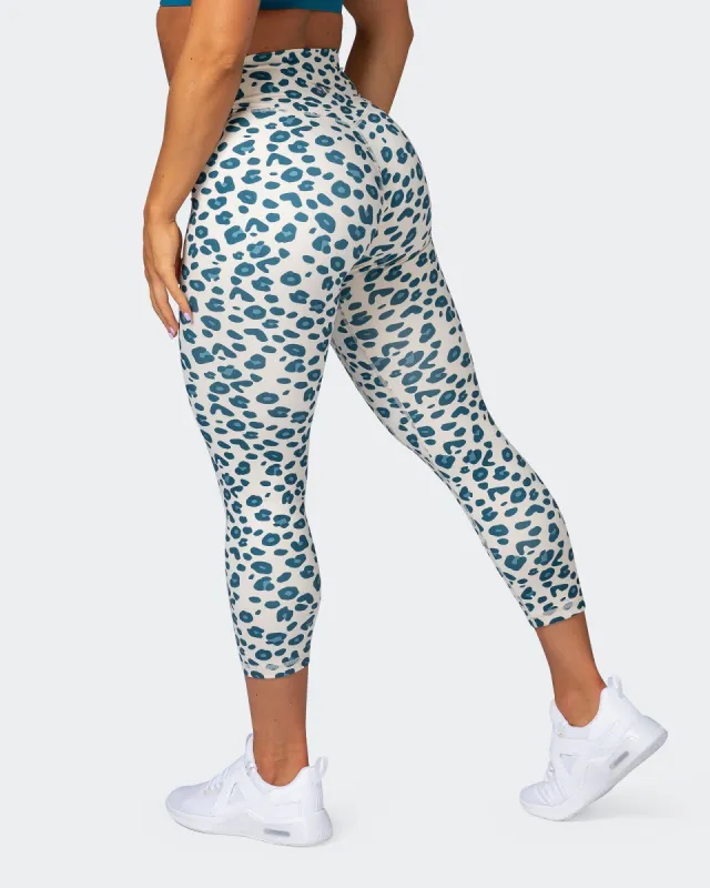 Zero Rise Everyday 7/8 Leggings - Marine Cheetah Print sold by Muscle Nation