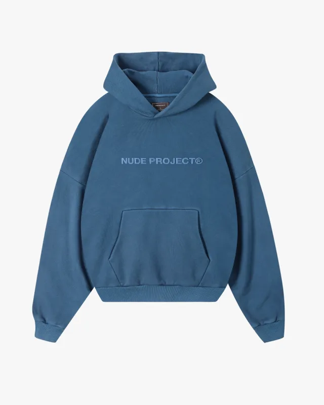 BOXY HOODIE BLUE sold by Nude Project