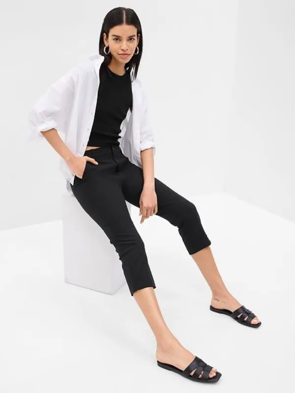 High Rise BiStretch Cropped Pants sold by GAP