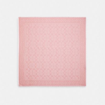 Signature Oversized Square Scarf sold by Coach Outlet