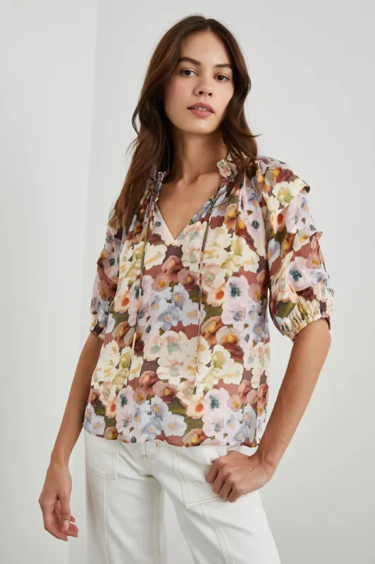 PARIS TOP - PAINTED FLORAL sold by Rails