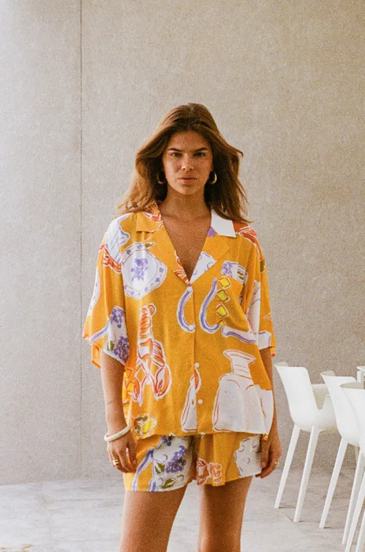 Thessy Top - Ciao Yellow sold by Sabo Skirt