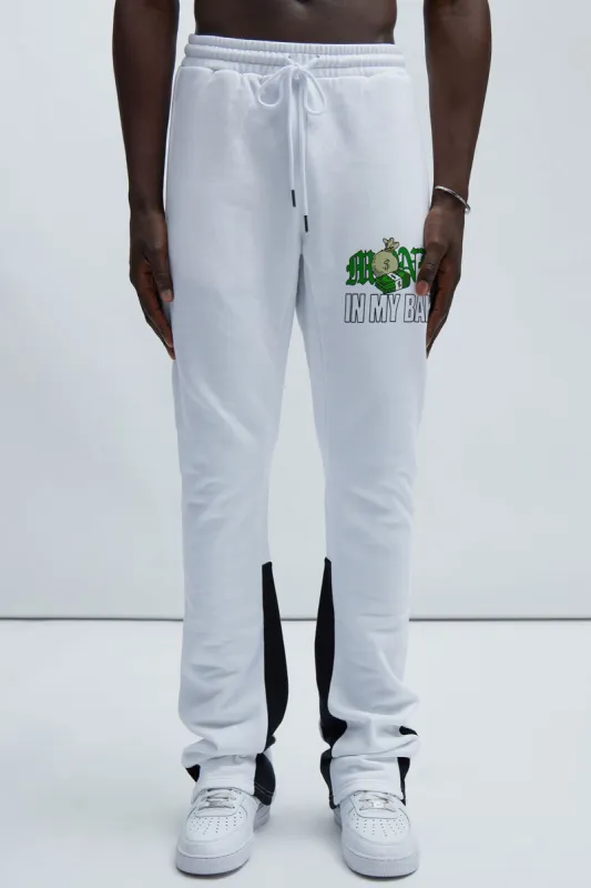 Money On My Mind Sweatpant - White sold by Fashion Nova
