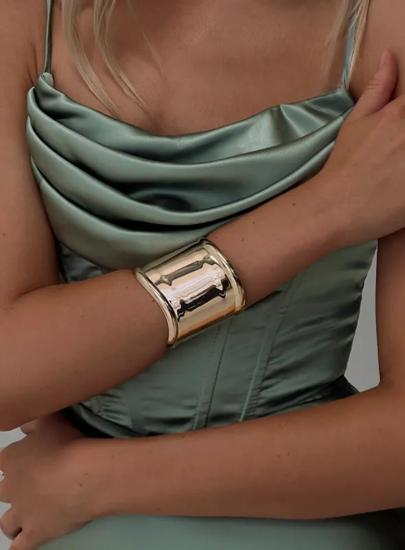 Mirren Cuff Gold sold by Princess Polly