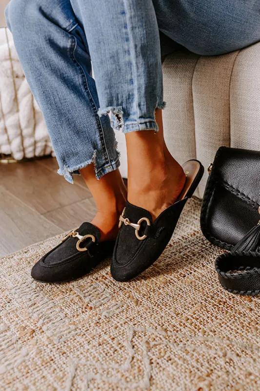 The Elle Faux Suede Mule Loafer sold by Impressions
