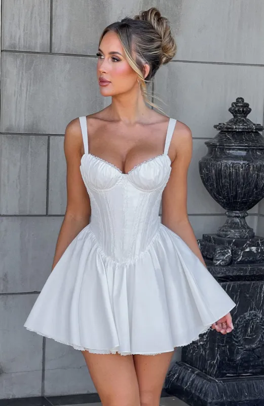 Josie Mini Dress - White | Parallel