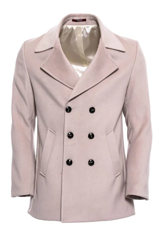 Double Breasted Cachet Cream Color Coat - Wessi sold by Wessi