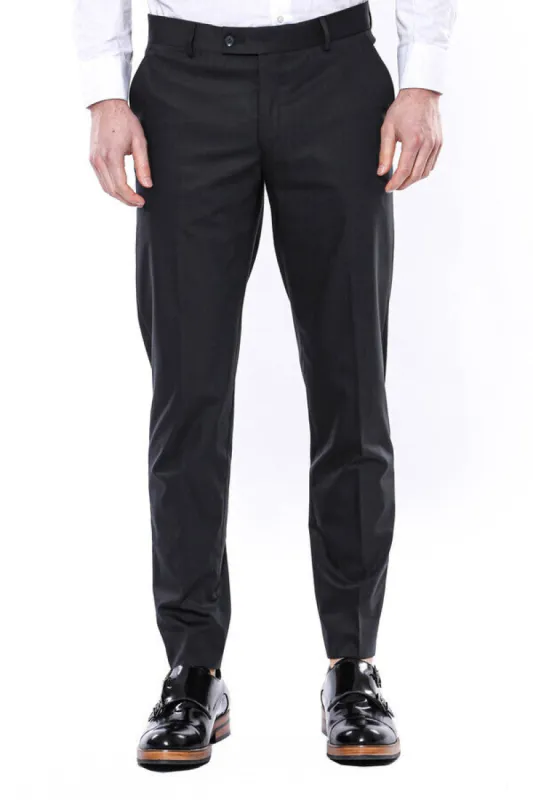 Plain Anthracite Men Pants - Wessi sold by Wessi