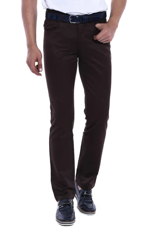 Suede Dark Brown Men Jeans - Wessi sold by Wessi
