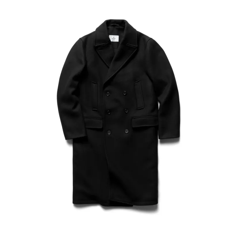 Melton Wool Polo Coat sold by Reigning Champ