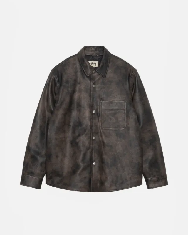 LEATHER OVERSHIRT | Parallel