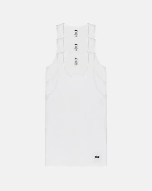 STÜSSY TANK UNDERSHIRTS 3 PACK sold by Stussy