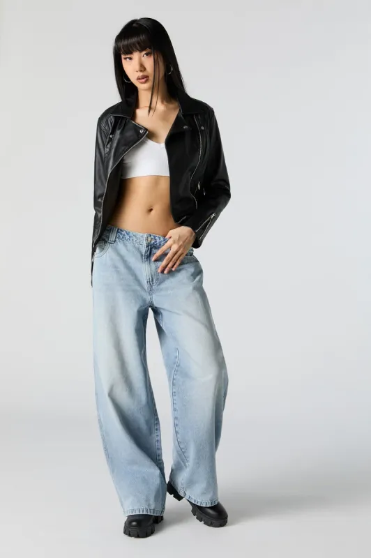 Low Rise Slouchy Oversized Jean sold by Charlotte Russe