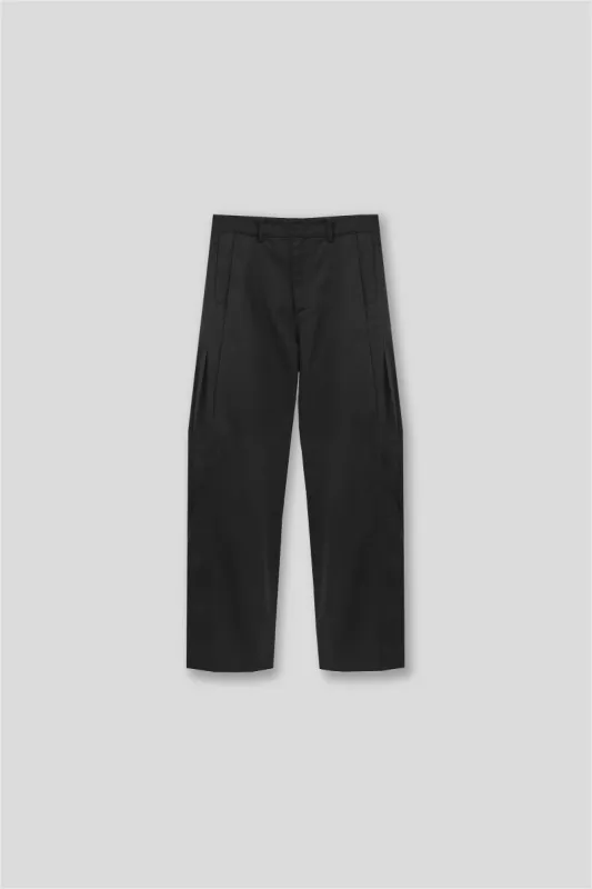 GALA  PLEATED TROUSERS IN BLACK sold by vuja dè