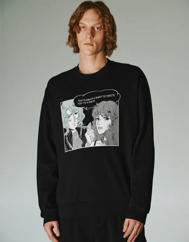 Printed Crew Neck Sweatshirt sold by Urban Revivo