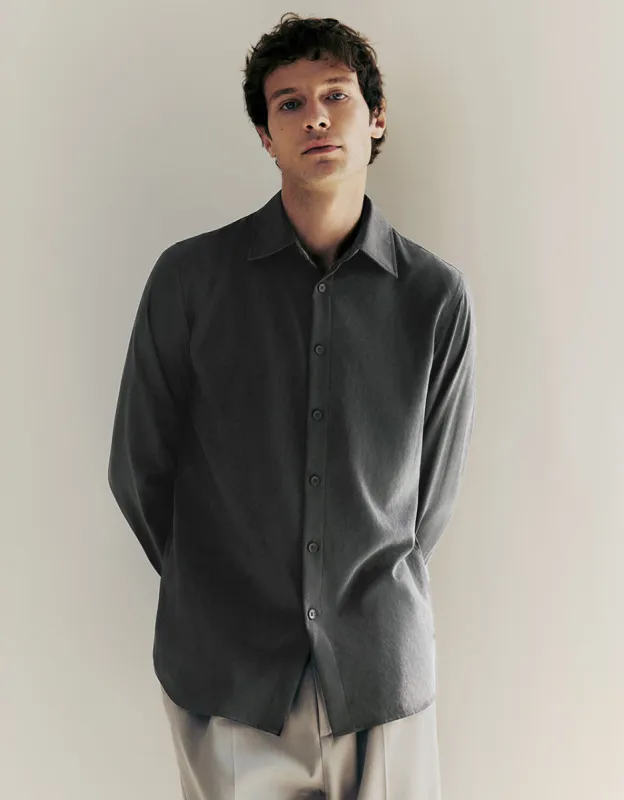 Button Up Straight Shirt sold by Urban Revivo
