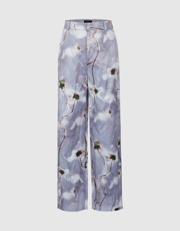 Printed Straight Pants sold by Urban Revivo