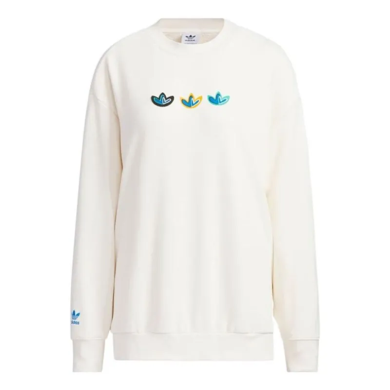 (WMNS) Adidas Originals VDRY Crew Sweatshirts 'White' IK8662 sold by KicksCrew