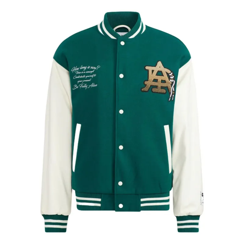 Adidas Originals Mc Varsity Jackets 'Green White' HZ7093 sold by KicksCrew