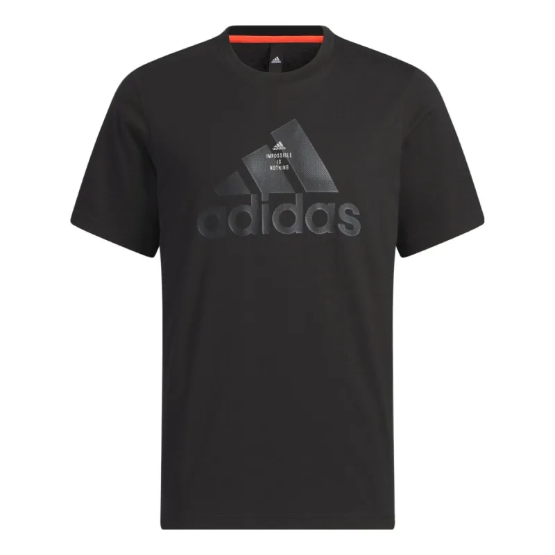 Adidas Tech Logo T-Shirts 'Black' IA8093 sold by KicksCrew