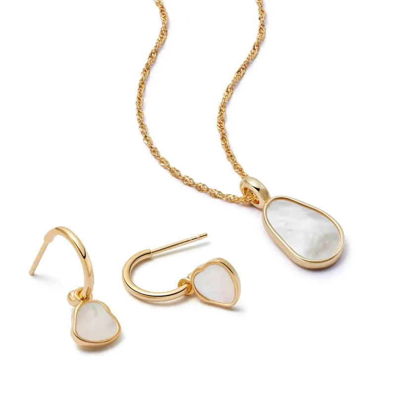 Mother of Pearl Layering Set 18ct Gold Plate sold by Daisy Jewellery