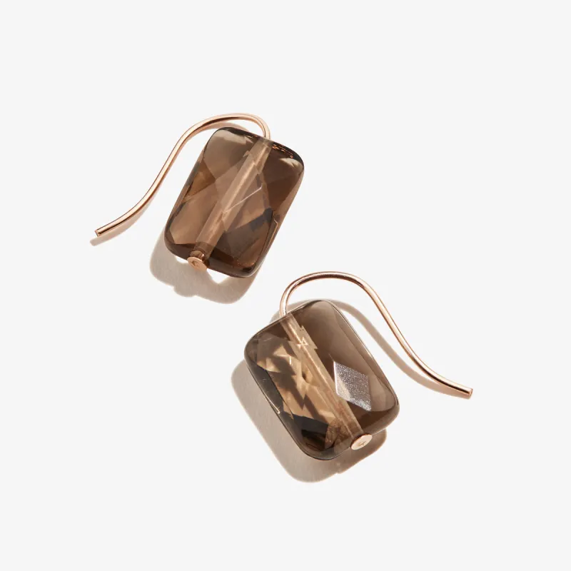 Smokey Quartz Gemstone Earrings sold by Alex and Ani