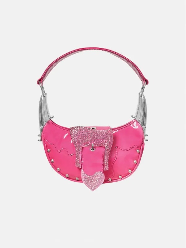 Deville Bag Patent Leather Harlot Pink sold by Poster Girl