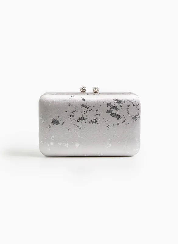 Marbled Metallic Clutch sold by Laura