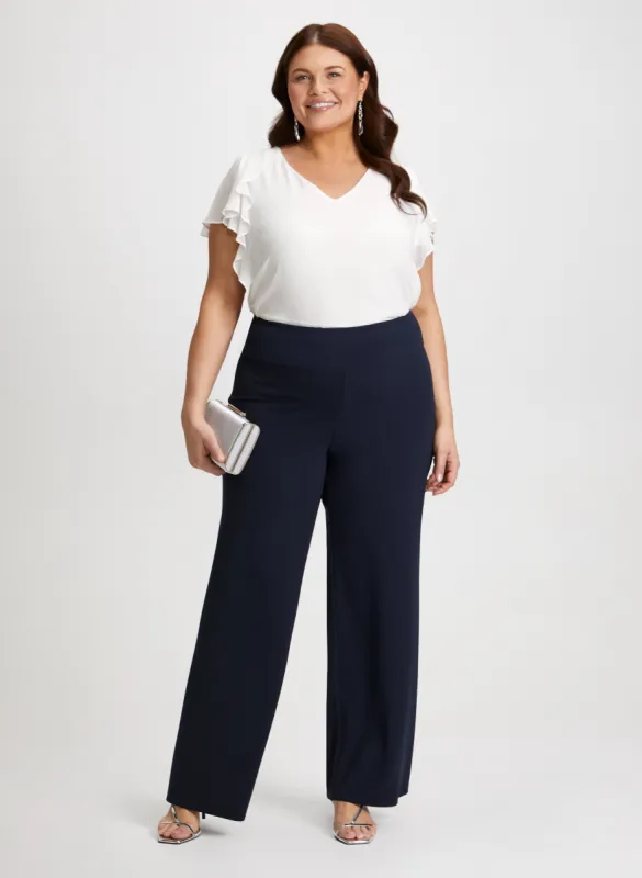Ruffle Blouse & Wide Leg Pants sold by Laura