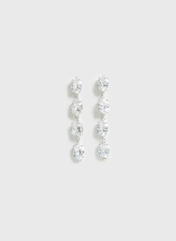 Linear Cubic Zirconia Earrings sold by Melanie Lyne