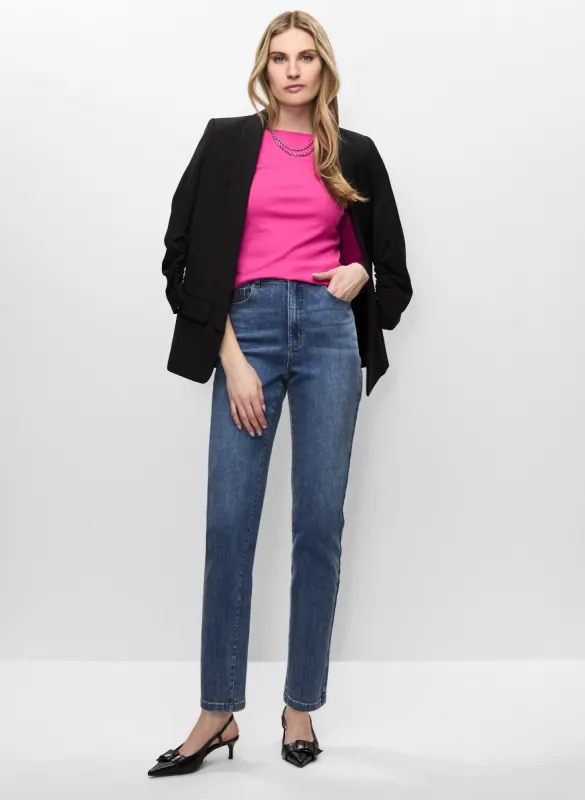 Roll-Up Sleeve Jacket & Straight Leg Jeans sold by Melanie Lyne