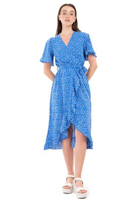 Vestido maxi olanes flores sold by Shasa