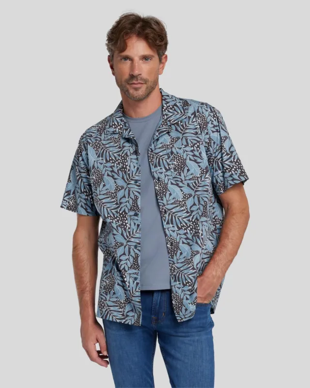 Camp Shirt in Dusty Blue sold by 7 For All Mankind