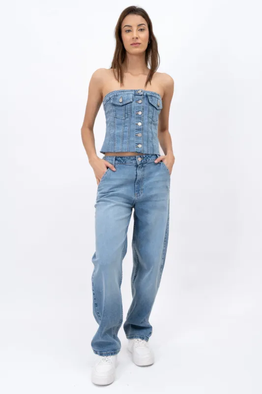 Jeans Baggy Efecto Deslavados sold by Shasa
