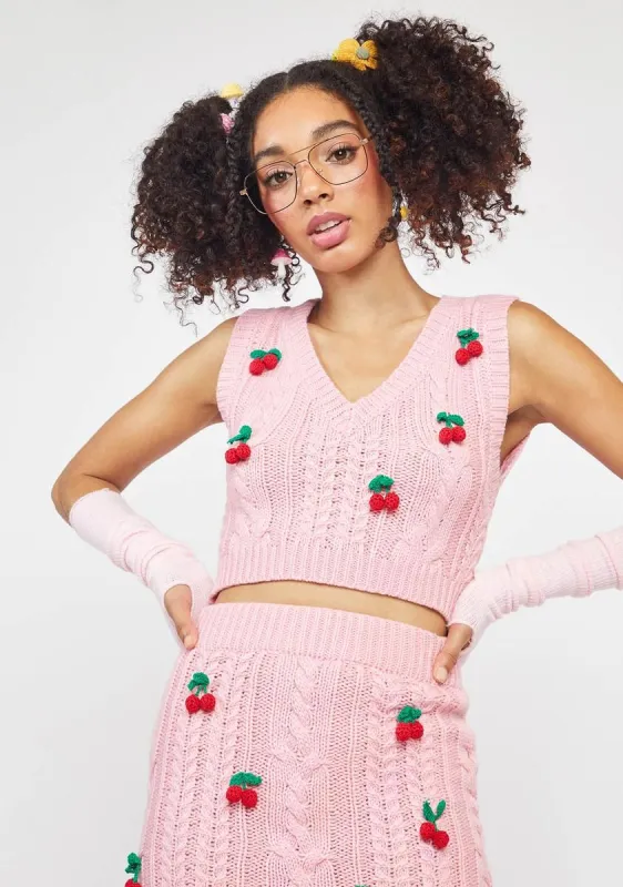 Baby At The Ripe Time Knit Sweater Vest sold by Dolls Kill