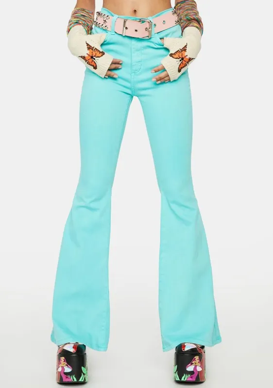 Crazy About You Flare Pants sold by Dolls Kill