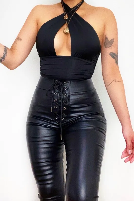 Carmen Leather Pants sold by Kameli Boutique