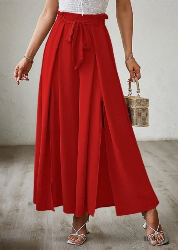 Boho Chic Palazzo Pants with a split on the side sold by Boho Mood