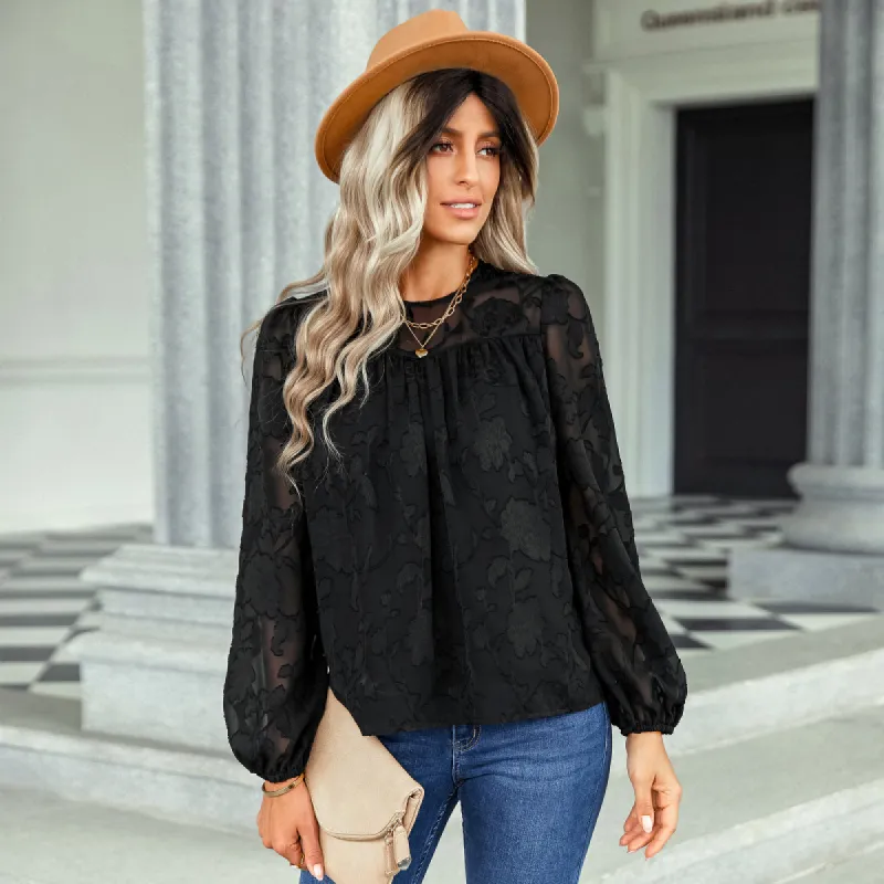 Romantic Blouse Boho Black sold by Boho Mood